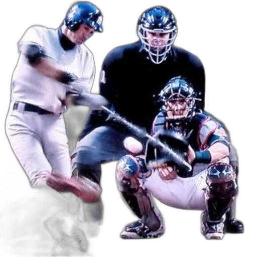 baseball, player, swinging, his transparent PNG cut-out