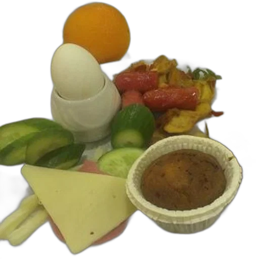 food, crown, 3d render, breakfast transparent PNG cut-out