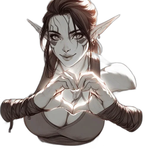 fantasy art, concept art, pixel art, anime transparent PNG cut-out