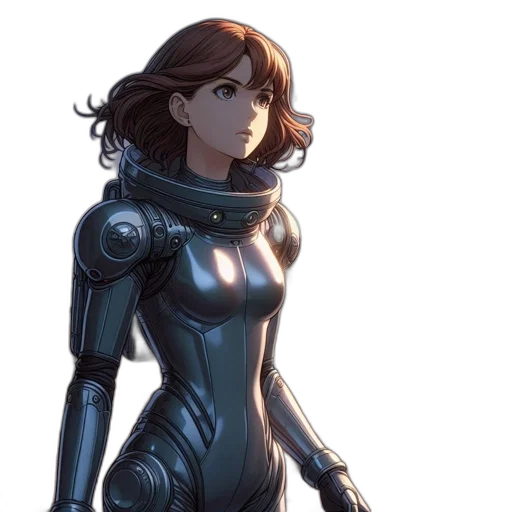 robot, dress, concept art, comic book art transparent PNG cut-out