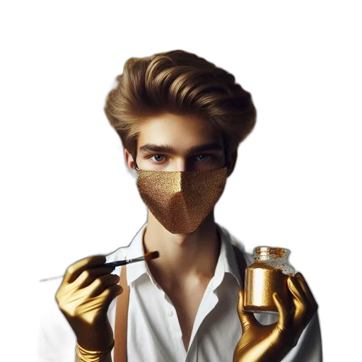 mask, face, robot, concept art transparent PNG cut-out