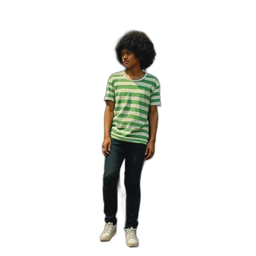 jacket, hair, hat, staff transparent PNG cut-out