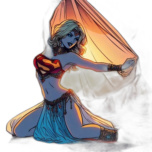 umbrella, concept art, comic book art, fantasy art transparent PNG cut-out