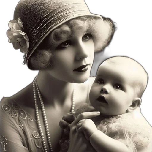 hat, jewelry, photorealistic, 1920s transparent PNG cut-out