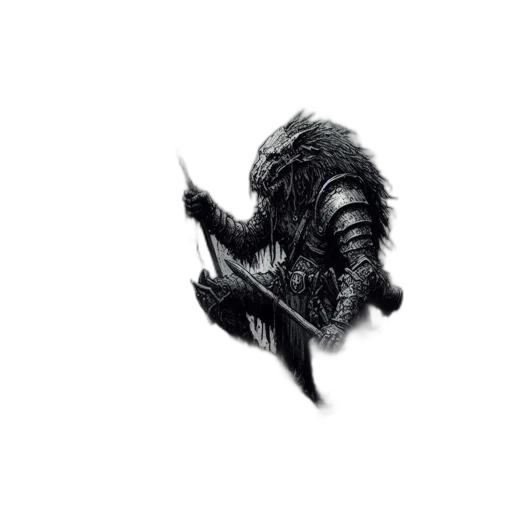 dragon, hair, creature, animal transparent PNG cut-out