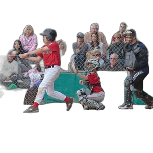 staff, baseball, player, red transparent PNG cut-out