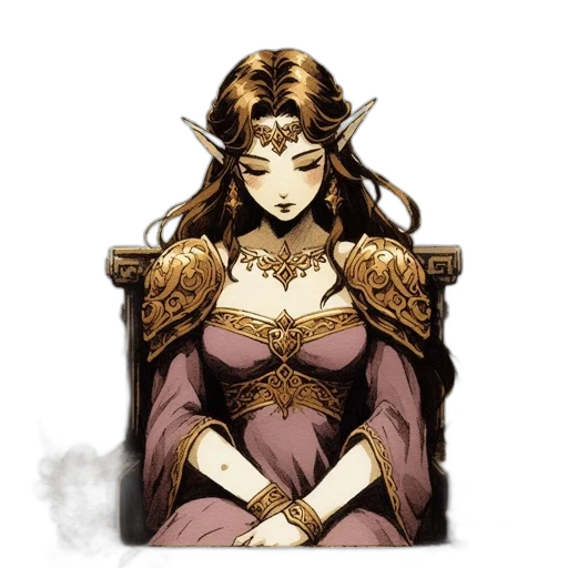 crown, jewelry, dress, staff transparent PNG cut-out