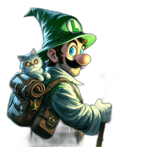 staff, hat, weapon, animal transparent PNG cut-out