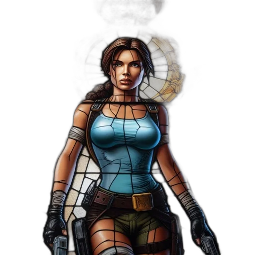 weapon, concept art, comic book art, pixel art transparent PNG cut-out