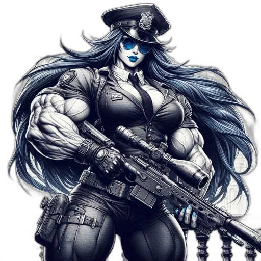 weapon, staff, robot, comic book art transparent PNG cut-out