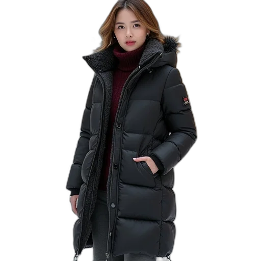 jacket, monochrome, dark, high transparent PNG cut-out