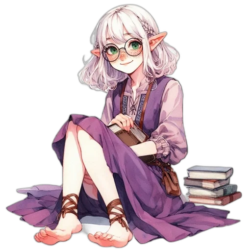staff, dress, dragon, flower transparent PNG cut-out