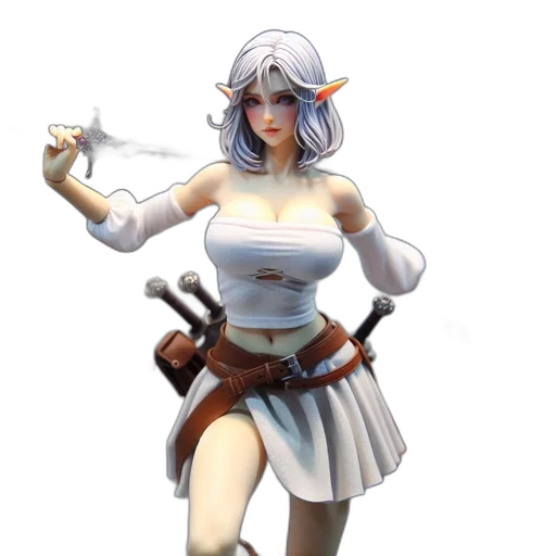 staff, weapon, dress, concept art transparent PNG cut-out