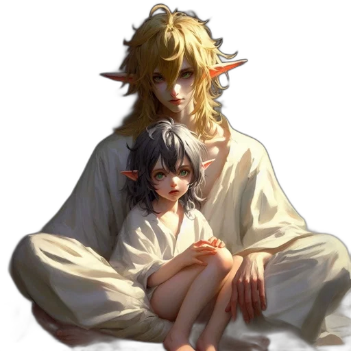concept art, pixel art, fantasy art, anime transparent PNG cut-out
