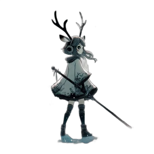 staff, robot, creature, animal transparent PNG cut-out