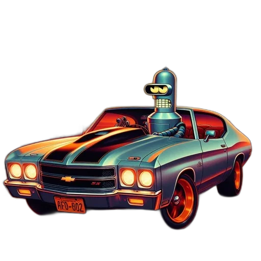 car, robot, weapon, concept art transparent PNG cut-out