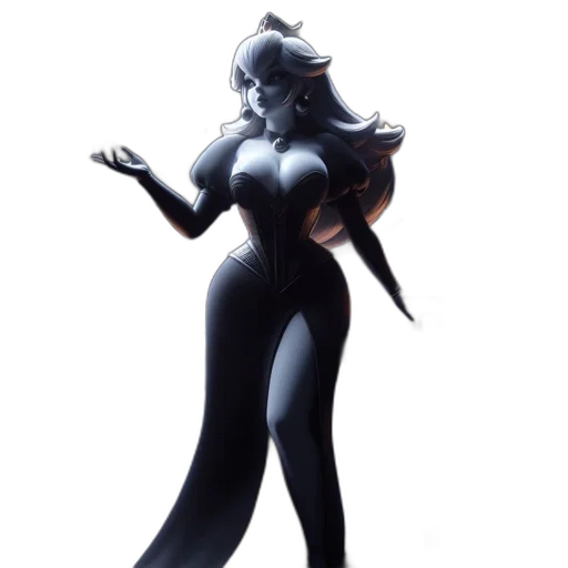 dress, concept art, 3d render, fantasy art transparent PNG cut-out