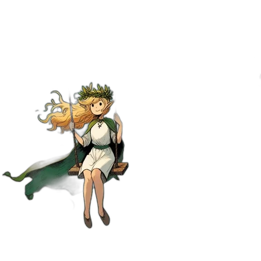 crown, dress, staff, weapon transparent PNG cut-out