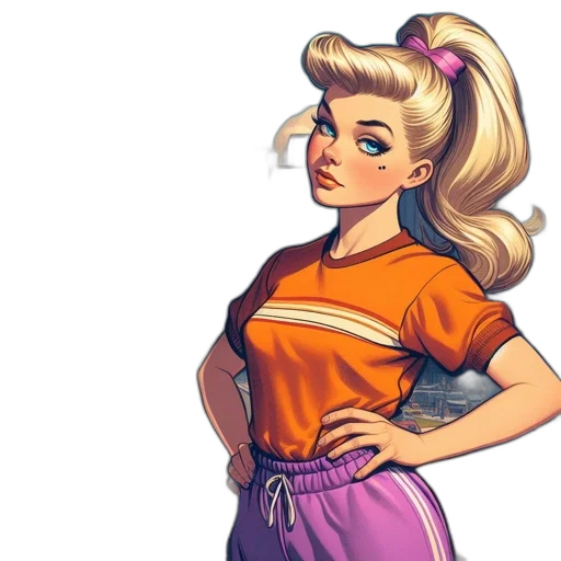 staff, dress, cartoon, comic book art transparent PNG cut-out