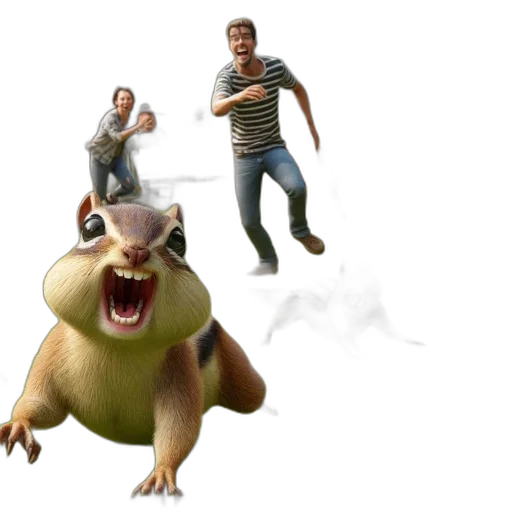 creature, 3d render, concept art, chipmunks transparent PNG cut-out