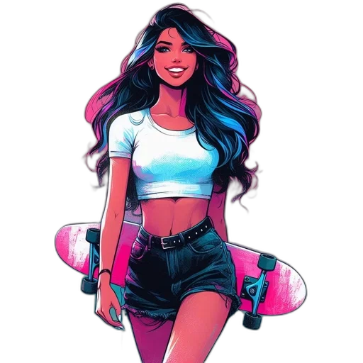 comic book art, concept art, cartoon, fantasy art transparent PNG cut-out