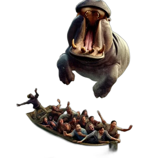 creature, animal, dragon, staff transparent PNG cut-out