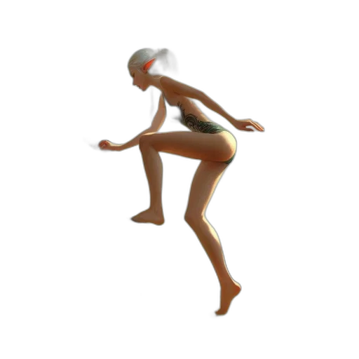 creature, robot, 3d render, concept art transparent PNG cut-out