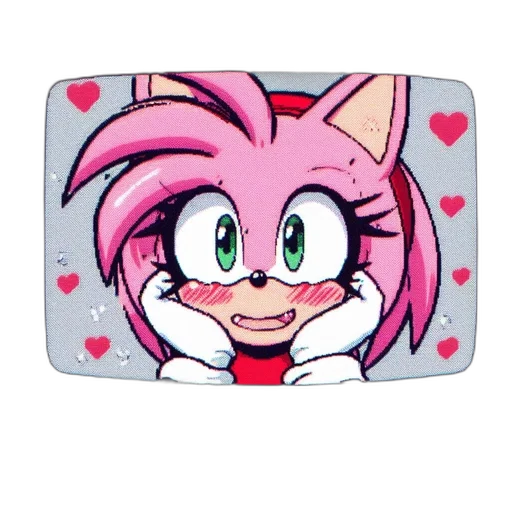 cartoon, vaporwave, anime, pixel art transparent PNG cut-out