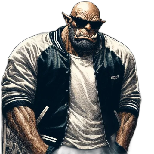 jacket, animal, comic book art, concept art transparent PNG cut-out