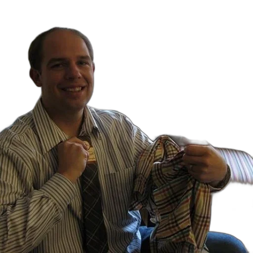 jacket, staff, furniture, man transparent PNG cut-out