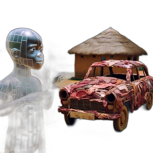 car, robot, creature, weapon transparent PNG cut-out