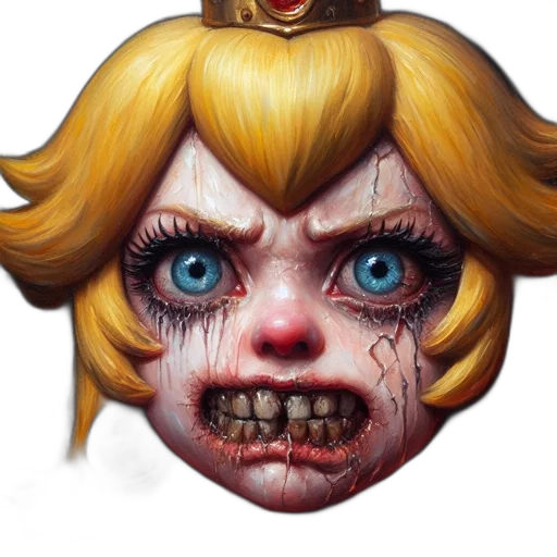 face, mask, creature, crown transparent PNG cut-out
