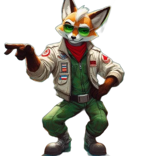 jacket, staff, animal, weapon transparent PNG cut-out