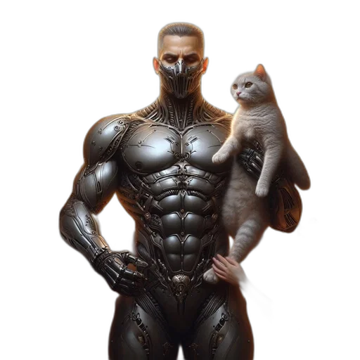 animal, robot, concept art, comic book art transparent PNG cut-out