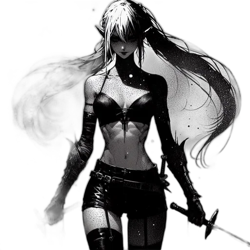 sword, weapon, staff, fantasy art transparent PNG cut-out
