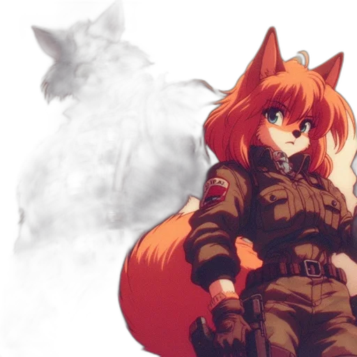 jacket, weapon, animal, staff transparent PNG cut-out