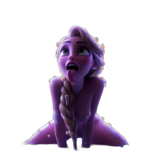 creature, crown, face, staff transparent PNG cut-out