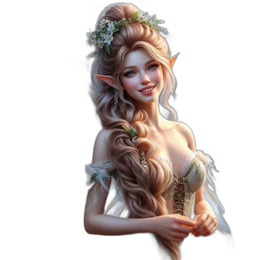 dress, crown, staff, face transparent PNG cut-out