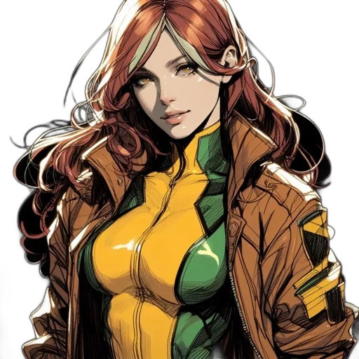 jacket, comic book art, concept art, fantasy art transparent PNG cut-out