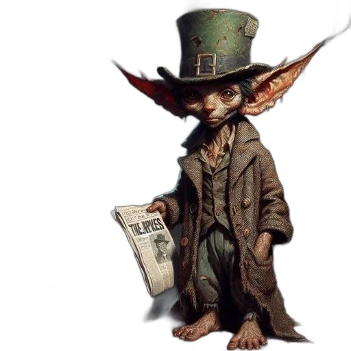 hat, staff, concept art, fantasy art transparent PNG cut-out
