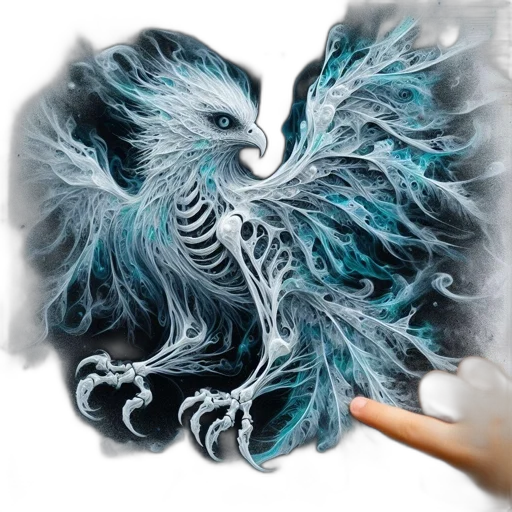 dragon, creature, mask, hair transparent PNG cut-out