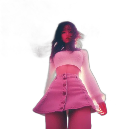 jacket, dress, creature, vaporwave transparent PNG cut-out
