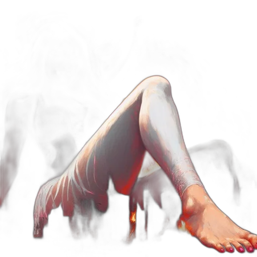 shoes, creature, dress, hair transparent PNG cut-out