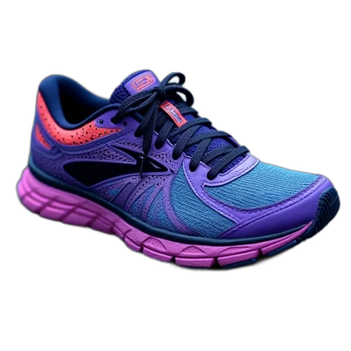 shoes, 3d render, neon, brooks transparent PNG cut-out