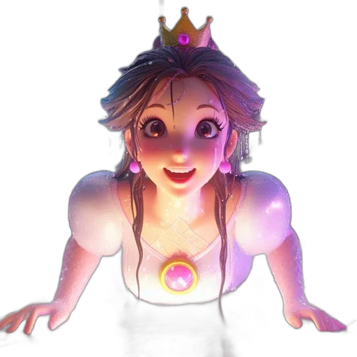crown, dress, jewelry, staff transparent PNG cut-out