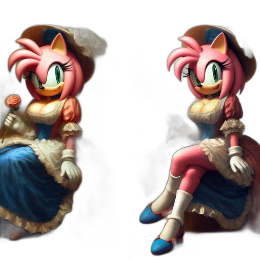 concept art, 3d render, pixel art, fantasy art transparent PNG cut-out