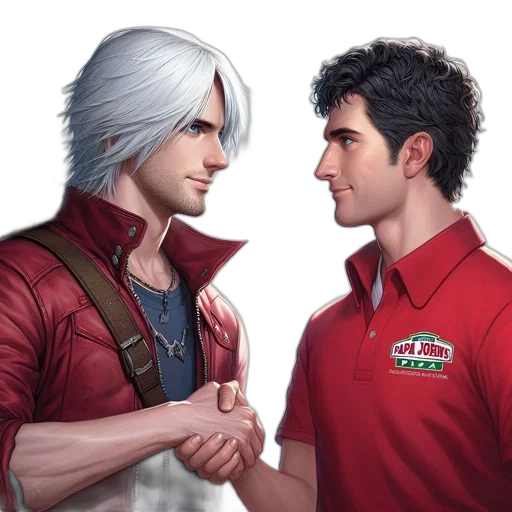 jacket, staff, fantasy art, concept art transparent PNG cut-out