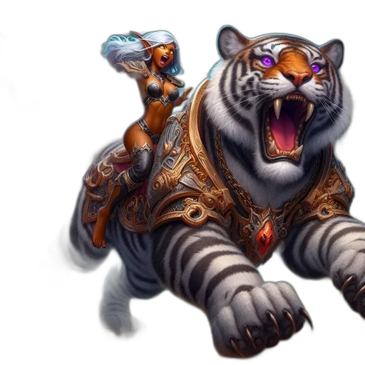 animal, fantasy art, concept art, photorealistic transparent PNG cut-out