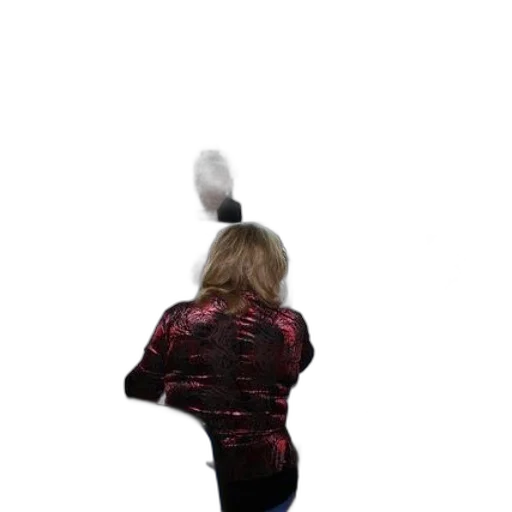 hair, hat, jacket, staff transparent PNG cut-out