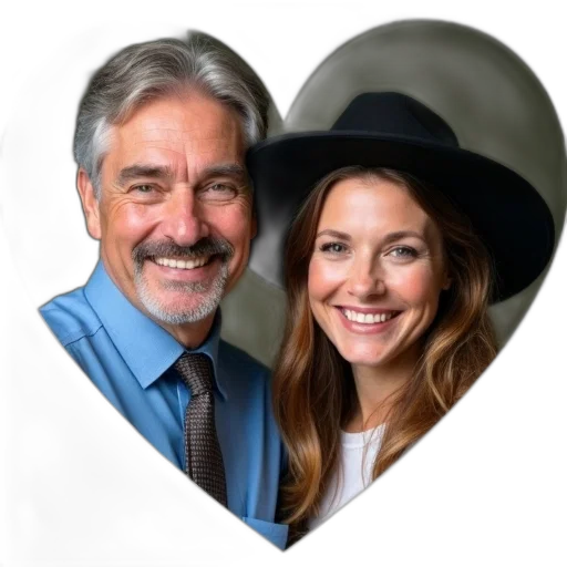 hat, heart-shaped, image, man transparent PNG cut-out